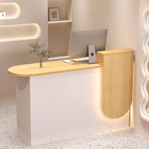 Moderner LED-Empfangstisch, stilvolle Kasse für Salon und Büro, eleganter Schreibtisch für verbesserten Kundenservice und effizienten Arbeitsablauf von Generisch