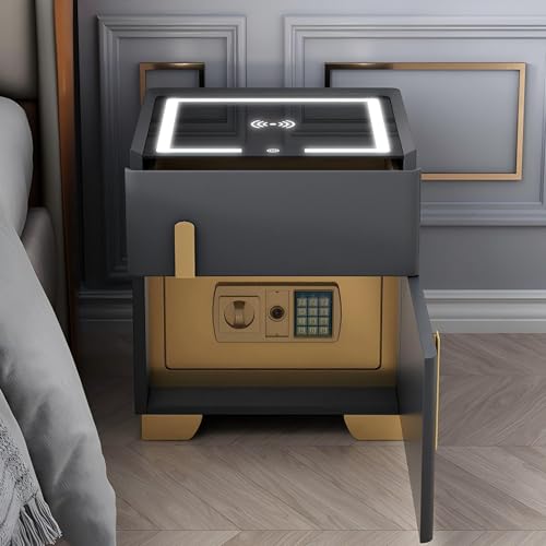 Moderner LED-Nachttisch mit USB-Ladestation, verstecktes sicheres stilvolles Design für Schlafzimmer und Büro, multifunktionaler Nachttisch mit praktischer Steckdose Moderner LED-Nachttisch mit USB-Ladestation, verstecktes sicheres stilvolles Design für Schlafzimmer und Büro, multifunktionaler Nachttisch mit praktischer Steckdose von Generisch