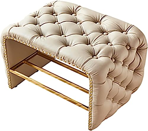 Moderner Luxus-Ottomanhocker – gepolsterte Leder-Aufbewahrungsbank mit Knöpfen, Schuhregal, Möbeldekoration, Rosa, 100 x 40 x 46 cm Moderner Luxus-Ottomanhocker – gepolsterte Leder-Aufbewahrungsbank mit Knöpfen, Schuhregal, Möbeldekoration, Rosa, 100 x 40 x 46 cm von Generisch