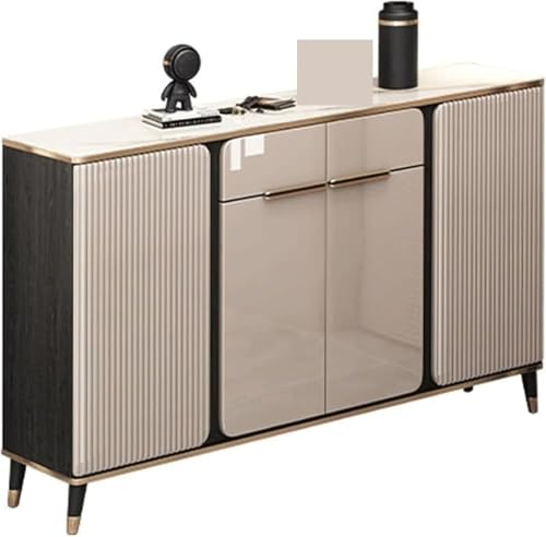 Moderner Luxus-Schuhschrank mit Tischplatte aus gehärtetem Glas, Schubladen und Türen für Eingangsorganisation, platzsparendes Design von Generisch