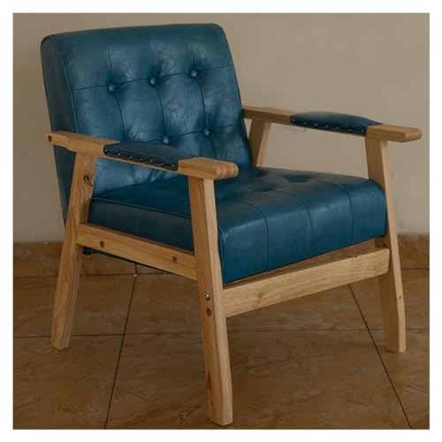 Moderner Mid-Century Akzentstuhl, gepolsterter Leder-Esszimmerstuhl mit Armlehnen, perfekt für Schlafzimmer oder Empfangsbereich, stilvolle und bequeme Möbel Moderner Mid-Century Akzentstuhl, gepolsterter Leder-Esszimmerstuhl mit Armlehnen, perfekt für Schlafzimmer oder Empfangsbereich, stilvolle und bequeme Möbel von Generisch