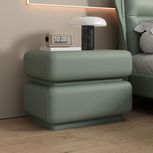 Moderner Nachttisch aus PU-Leder, eleganter bodenstehender Beistelltisch mit 2 Schubladen, für Schlafzimmer, Wohnzimmer, Sofa, Couch, Heimbüro, keine Montage erforderlich Moderner Nachttisch aus PU-Leder, eleganter bodenstehender Beistelltisch mit 2 Schubladen, für Schlafzimmer, Wohnzimmer, Sofa, Couch, Heimbüro, keine Montage erforderlich von Generisch