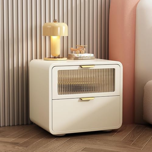 Moderner Nachttisch aus der Mitte des Jahrhunderts, Nachttisch aus Holz mit PU-Leder-Finish, 2 Schubladen für verbesserte Schlaf- und Wohnzimmeraufbewahrung, stilvolles und funktionales Design Moderner Nachttisch aus der Mitte des Jahrhunderts, Nachttisch aus Holz mit PU-Leder-Finish, 2 Schubladen für verbesserte Schlaf- und Wohnzimmeraufbewahrung, stilvolles und funktionales Design von Generisch
