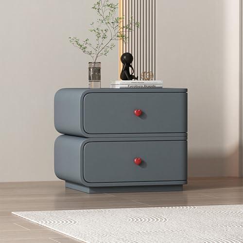 Moderner Nachttisch mit 2 Aufbewahrungsschubladen, Nachttisch aus Holz für Schlafzimmer & Wohnzimmer, stilvolle Kommode Moderner Nachttisch mit 2 Aufbewahrungsschubladen, Nachttisch aus Holz für Schlafzimmer & Wohnzimmer, stilvolle Kommode von Generisch