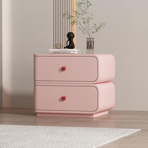 Moderner Nachttisch mit 2 Schubladen, Nachttisch aus Holz für Schlafzimmer & Wohnzimmer, stilvolle Kommode, linke Seite Design von Generisch