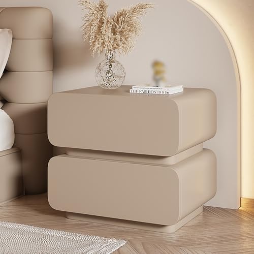 Moderner Nachttisch mit 2 Schubladen, platzsparender Nachttisch für Schlafzimmer oder Wohnzimmer, kompaktes Design verschönert kleine Räume von Generisch