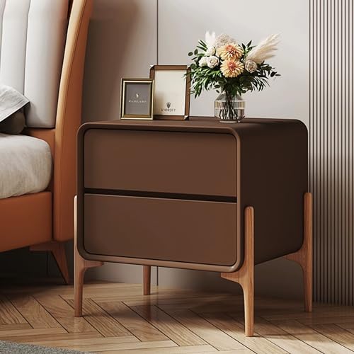 Moderner Nachttisch mit 2 Schubladen für Schlafzimmer und Wohnzimmer, dunkelbraune Oberfläche, 40 x 40 x 50 cm Moderner Nachttisch mit 2 Schubladen für Schlafzimmer und Wohnzimmer, dunkelbraune Oberfläche, 40 x 40 x 50 cm von Generisch