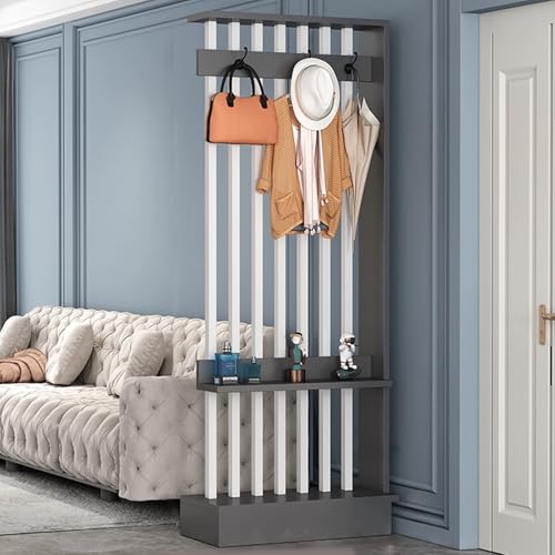 Moderner Raumteiler mit Garderobe, vielseitig einsetzbare Trennwand für die stilvolle Raumtrennung im Wohnzimmer oder Büro Moderner Raumteiler mit Garderobe, vielseitig einsetzbare Trennwand für die stilvolle Raumtrennung im Wohnzimmer oder Büro von Generisch