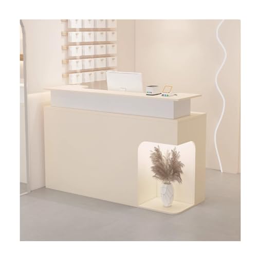 Moderner Rezeptionstisch mit Theke, offener Schreibtisch für Kassenbüro, Schönheitssalon, Lobby, stabiles Design von Generisch