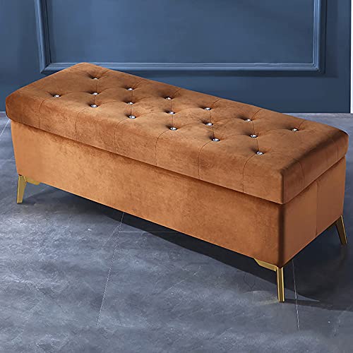 Moderner Samt-Fußstützen-Hocker, luxuriöses Kristallknopf-Polster-Design für Wohnzimmer, Schlafzimmer, Eingangsbereich, Flur Moderner Samt-Fußstützen-Hocker, luxuriöses Kristallknopf-Polster-Design für Wohnzimmer, Schlafzimmer, Eingangsbereich, Flur von Generisch