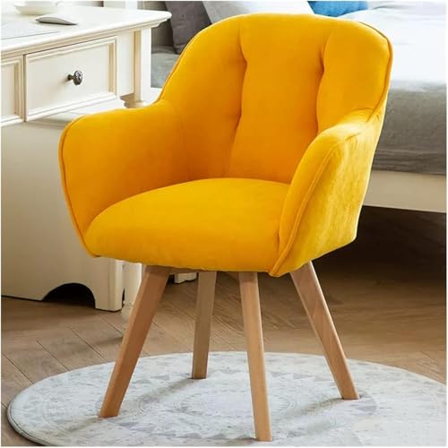 Moderner Samt Sessel Club Freizeit Gäste Lounge Polsterstuhl mit stabilen Holzbeinen Gelb Moderner Samt Sessel Club Freizeit Gäste Lounge Polsterstuhl mit stabilen Holzbeinen Gelb von Generisch
