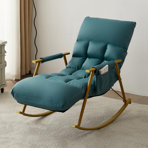 Moderner Schaukelstuhl für den Innenbereich, gepolstertes Gleitsofa für Schlafzimmer und Wohnzimmer, bequemes Kissen, Akzentstuhl, stilvolle Heimdekoration, perfekt für Entspannung (Farbe: ) von Generisch