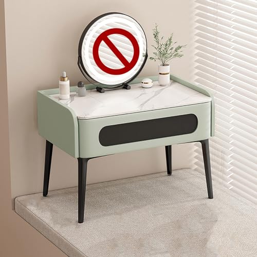 Moderner Schminktisch aus Holz mit Schublade für Schlafzimmer, Erkerfenster, Ankleidezimmer, kleiner Schminktisch in Beige-Grau Moderner Schminktisch aus Holz mit Schublade für Schlafzimmer, Erkerfenster, Ankleidezimmer, kleiner Schminktisch in Beige-Grau von Generisch