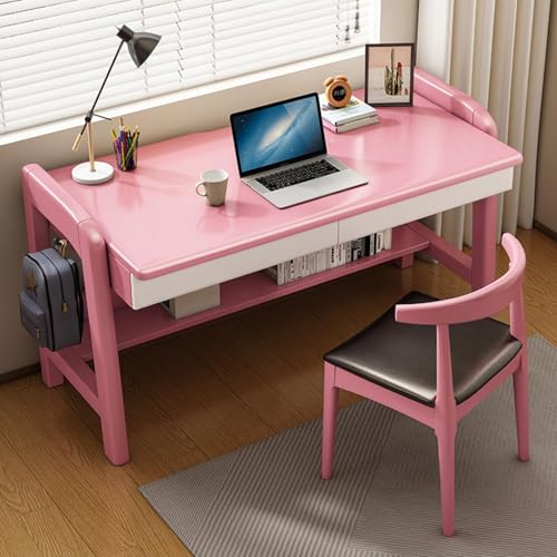 Moderner Schreibtisch aus Holz mit Schubladen und Bücherregal, platzsparender Computer-Arbeitsplatz zum Lernen und Schreiben Moderner Schreibtisch aus Holz mit Schubladen und Bücherregal, platzsparender Computer-Arbeitsplatz zum Lernen und Schreiben von Generisch