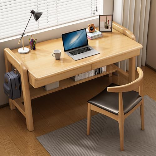 Moderner Schreibtisch aus Holz mit Schubladen und Bücherregal, platzsparender Computer-Arbeitsplatz zum Lernen und Schreiben Moderner Schreibtisch aus Holz mit Schubladen und Bücherregal, platzsparender Computer-Arbeitsplatz zum Lernen und Schreiben von Generisch