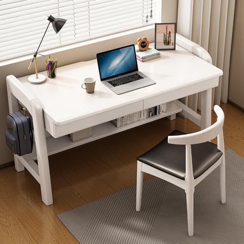 Moderner Schreibtisch aus Holz mit Schubladen und Bücherregal, platzsparender Computer-Arbeitsplatz zum Lernen und Schreiben Moderner Schreibtisch aus Holz mit Schubladen und Bücherregal, platzsparender Computer-Arbeitsplatz zum Lernen und Schreiben von Generisch