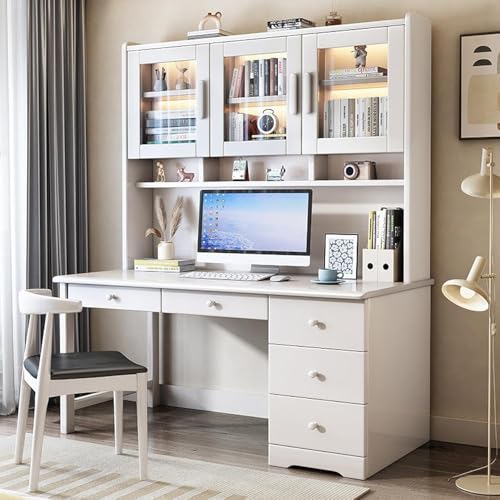 Moderner Schreibtisch mit Stall, Arbeitstisch mit Schubladen und Glastür, perfekt für kleine Räume, idealer Arbeitsschreibtisch Moderner Schreibtisch mit Stall, Arbeitstisch mit Schubladen und Glastür, perfekt für kleine Räume, idealer Arbeitsschreibtisch von Generisch