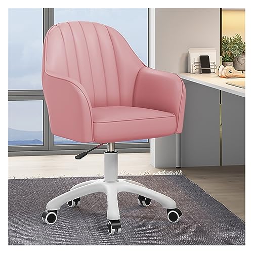 Moderner Schreibtischstuhl aus PU-Leder, mit 360° drehbarem verstellbarem Sessel, für Home Office & Wohnzimmer, gepolsterter Arbeitsstuhl mit Rollen, stilvoller gepolsterter Loungesessel Moderner Schreibtischstuhl aus PU-Leder, mit 360° drehbarem verstellbarem Sessel, für Home Office & Wohnzimmer, gepolsterter Arbeitsstuhl mit Rollen, stilvoller gepolsterter Loungesessel von Generisch