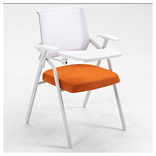 Moderner Schreibtischstuhl mit befestigtem Schreibtisch, ergonomischer Netz-Bürostuhl für Erwachsene, zusammenklappbarer Meeting-Stuhl mit Schreibtafel, Metallrahmen, Rückenlehne, Tischstuhl Moderner Schreibtischstuhl mit befestigtem Schreibtisch, ergonomischer Netz-Bürostuhl für Erwachsene, zusammenklappbarer Meeting-Stuhl mit Schreibtafel, Metallrahmen, Rückenlehne, Tischstuhl von Generisch