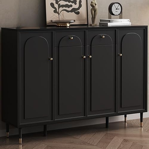 Moderner Schuhschrank mit 1 Schublade, verstellbares Regal, geschlossene Rückseite, selbsttragende Installation, Eingangs-Organizer für Schlafzimmer, 80 x 33 x 99 cm (L x B x H) von Generisch