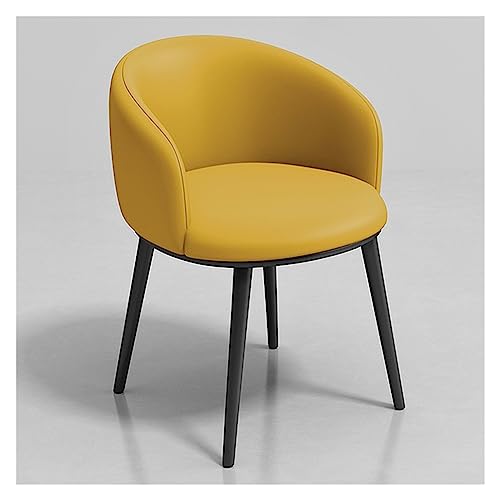 Moderner Sessel aus Kunstleder – bequemer gepolsterter Sitz und stabile Metallbeine – stilvolle Möbel für Esszimmer, Wohnzimmer, Lounge, Büro – ergonomisches Design von Generisch