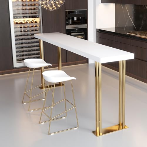 Moderner Stehtisch in Industrie-Optik in Thekenhöhe – rechteckige Platte aus Massivholz mit Metallfuß, vielseitiger ESS- und Couchtisch, Bock-Design, Keine Hocker im Lieferumfang enthalten ( Moderner Stehtisch in Industrie-Optik in Thekenhöhe – rechteckige Platte aus Massivholz mit Metallfuß, vielseitiger ESS- und Couchtisch, Bock-Design, Keine Hocker im Lieferumfang enthalten ( von Generisch