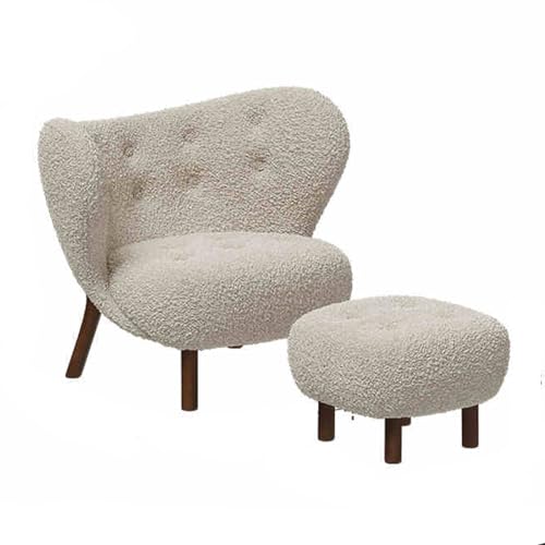 Moderner Stuhl ohne Armlehnen aus Samt mit W-Beinen für Wohnzimmer oder Schlafzimmer, Weiß, 2er Set Moderner Stuhl ohne Armlehnen aus Samt mit W-Beinen für Wohnzimmer oder Schlafzimmer, Weiß, 2er Set von Generisch