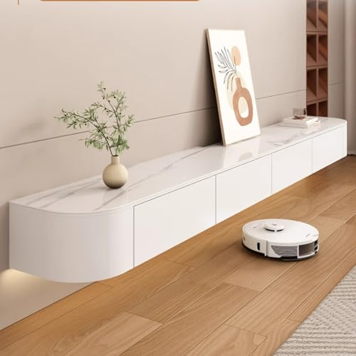 Moderner TV-Schrank mit Steinplatte, 140 cm, stilvolles Lowboard-Entertainment-Center für Wohnzimmer und Schlafzimmer, weiße Aufbewahrungseinheit, schlankes Design-Möbel Moderner TV-Schrank mit Steinplatte, 140 cm, stilvolles Lowboard-Entertainment-Center für Wohnzimmer und Schlafzimmer, weiße Aufbewahrungseinheit, schlankes Design-Möbel von Generisch