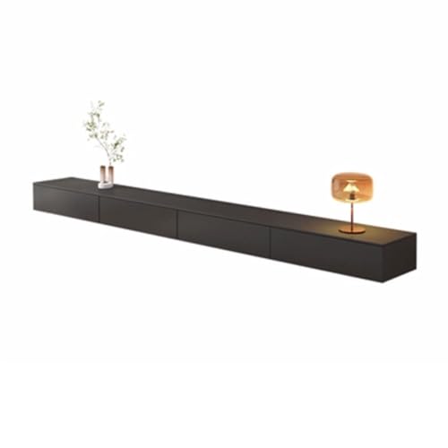 Moderner TV-Schrank zur Wandmontage, schwimmendes Unterhaltungszentrum mit Stauraum, luxuriöser Medienkonsolentisch für Wohnzimmer, stilvoller TV-Ständer mit WiFi-Router-Regal, schlichtes Design Moderner TV-Schrank zur Wandmontage, schwimmendes Unterhaltungszentrum mit Stauraum, luxuriöser Medienkonsolentisch für Wohnzimmer, stilvoller TV-Ständer mit WiFi-Router-Regal, schlichtes Design von Generisch