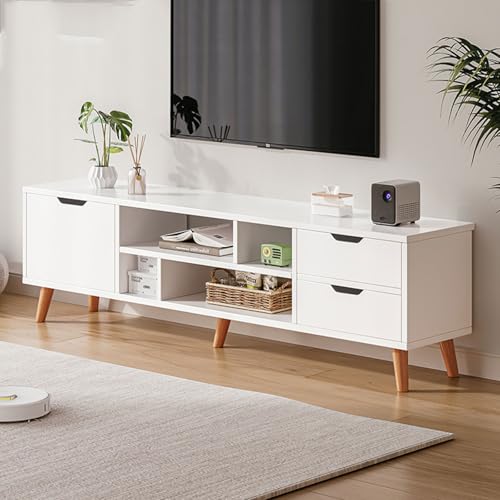 Moderner TV-Ständer mit Ablagen und Schubladen, Unterhaltungszentrum mit Schrank für Wohnzimmer und Schlafzimmer Moderner TV-Ständer mit Ablagen und Schubladen, Unterhaltungszentrum mit Schrank für Wohnzimmer und Schlafzimmer von Generisch