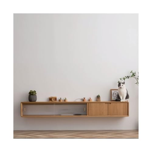 Moderner TV-Ständer zur Wandmontage, mit Stauraum, 180 cm / 200 cm, schwimmender TV-Schrank, stilvolle Medienkonsole mit Türen und Regalen, großes Unterhaltungszentrum für Wohnzimmer und Schlafzimmer Moderner TV-Ständer zur Wandmontage, mit Stauraum, 180 cm / 200 cm, schwimmender TV-Schrank, stilvolle Medienkonsole mit Türen und Regalen, großes Unterhaltungszentrum für Wohnzimmer und Schlafzimmer von Generisch
