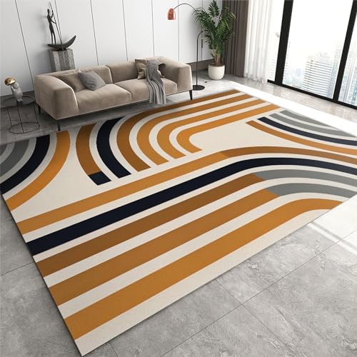 Moderner Teppich, leicht zu reinigen, schmutzabweisend, maschinenwaschbar, strapazierfähige Matte für Eingangsdekoration, 70 x 180 cm von Generisch