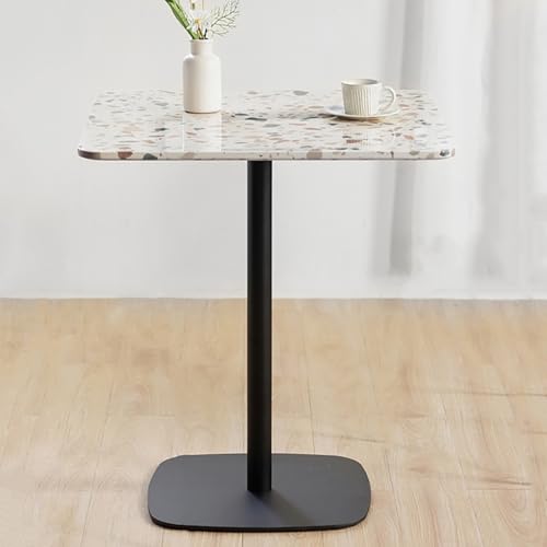 Moderner Terrazzo Beistelltisch mit Metallhalterung, platzsparendes Design für Wohnzimmer, Schlafzimmer, perfekt als Couchtisch & Nachttisch von Generisch