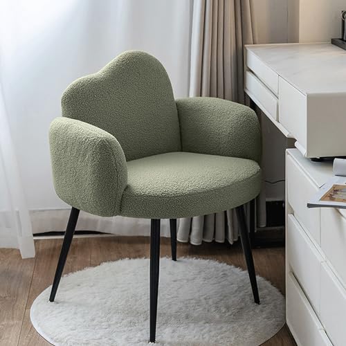Moderner bequemer Sessel für Schlafzimmer und Salon, Massivholz und Schaumstoff-umwickelte Rückenlehne, Schminktisch, Stuhl, 46 x 47 x 81 cm, 5 Farben erhältlich, Grün Moderner bequemer Sessel für Schlafzimmer und Salon, Massivholz und Schaumstoff-umwickelte Rückenlehne, Schminktisch, Stuhl, 46 x 47 x 81 cm, 5 Farben erhältlich, Grün von Generisch