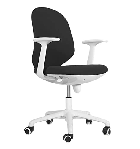 Moderner ergonomischer Bürostuhl für Computer, minimalistischer Drehstuhl für Zuhause und Student, einfaches schwarzes Design, bequeme und stilvolle Arbeitsplatzmöbel von Generisch