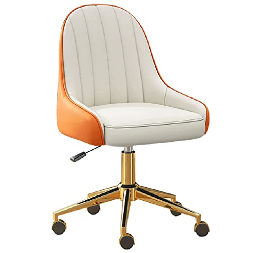 Moderner ergonomischer Chefsessel mit PU-Leder, Drehstuhl, Schreibtischstuhl, Liegefunktion, extra gepolsterter Sitz, goldenes Fußrad, inklusive Rollen Moderner ergonomischer Chefsessel mit PU-Leder, Drehstuhl, Schreibtischstuhl, Liegefunktion, extra gepolsterter Sitz, goldenes Fußrad, inklusive Rollen von Generisch