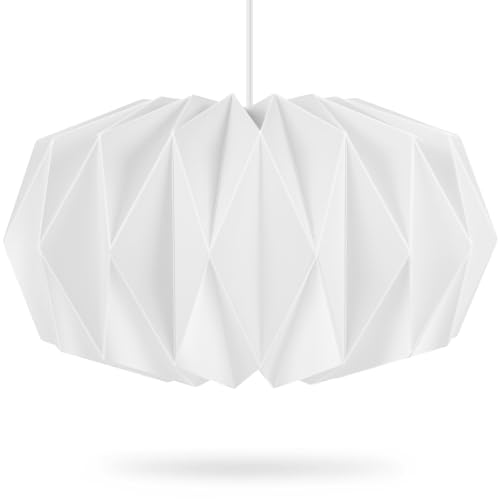 Moderner geometrischer Puzzle-Lampenschirm – Origami-Papierkunst-Deckenleuchte, weißer Käfigschutz für Wohnzimmer, Schlafzimmer, Badezimmer, 42 x 42 x 17 cm Moderner geometrischer Puzzle-Lampenschirm – Origami-Papierkunst-Deckenleuchte, weißer Käfigschutz für Wohnzimmer, Schlafzimmer, Badezimmer, 42 x 42 x 17 cm von Generisch