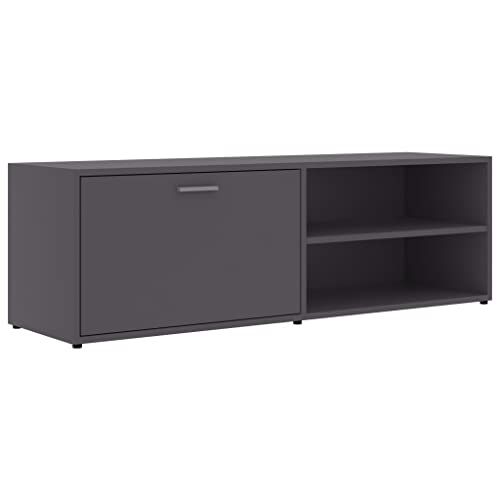 Moderner grauer TV-Ständer Lowboard Stereoschrank Sideboard Schrank Wohnzimmermöbel 120 x 34 x 37 cm Spanplattenmaterial von Generisch