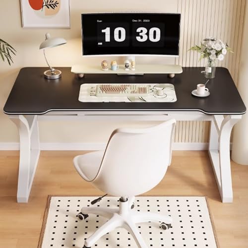 Moderner großer Computertisch, stilvoller Schreibtisch für Zuhause und Arbeitszimmer, langlebiges Holz- und Metalldesign, perfekt für Produktivität von Generisch