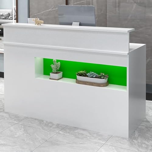 Moderner grüner Empfangstresen mit abschließbaren Schubladen und Ausstellungsregal, elegante Einzelhandelskasse, 79,8 x 49,8 x 99,8 cm, perfekt für Büros und Geschäfte Moderner grüner Empfangstresen mit abschließbaren Schubladen und Ausstellungsregal, elegante Einzelhandelskasse, 79,8 x 49,8 x 99,8 cm, perfekt für Büros und Geschäfte von Generisch