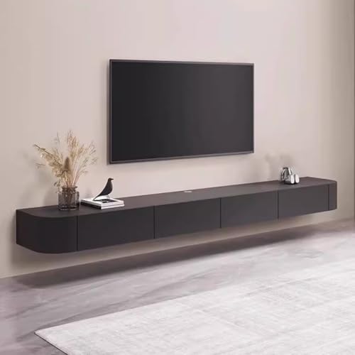 Moderner hängender TV-Schrank - Wandmontiertes Unterhaltungszentrum aus Massivholz, stilvolle Wohnzimmer-Medienkonsole, platzsparendes Design Moderner hängender TV-Schrank - Wandmontiertes Unterhaltungszentrum aus Massivholz, stilvolle Wohnzimmer-Medienkonsole, platzsparendes Design von Generisch
