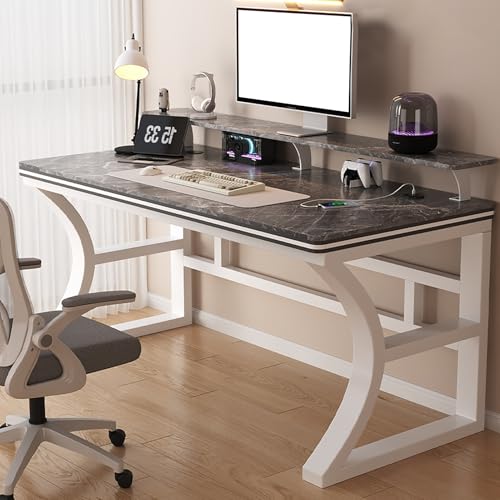 Moderner industrieller Computertisch – Schreibtisch aus Metall und Holz, Heimbüro, Schreibtisch für Gaming und Arbeit, breiter Arbeitszimmertisch für Schlafzimmer oder Wohnzimmer Moderner industrieller Computertisch – Schreibtisch aus Metall und Holz, Heimbüro, Schreibtisch für Gaming und Arbeit, breiter Arbeitszimmertisch für Schlafzimmer oder Wohnzimmer von Generisch