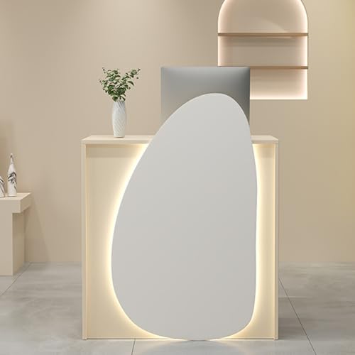 Moderner kleiner Empfangstresen mit LED-Licht, abschließbare Schublade, Kassenzähler für Lobby, Salon, Convenience Store, stilvolle Lösung für den Schreibtisch Moderner kleiner Empfangstresen mit LED-Licht, abschließbare Schublade, Kassenzähler für Lobby, Salon, Convenience Store, stilvolle Lösung für den Schreibtisch von Generisch