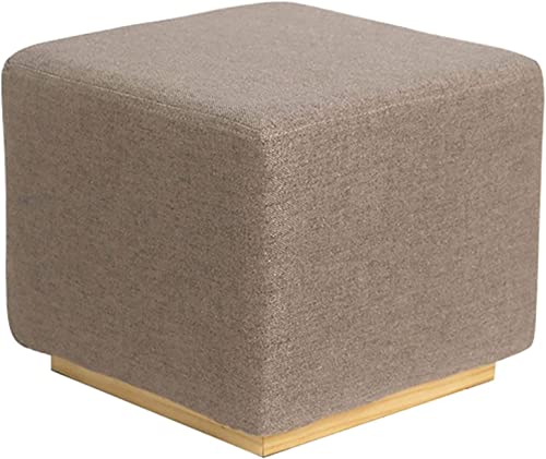 Moderner kleiner Ottoman-Fußhocker mit gepolstertem Schaumstoffsitz und gepolstertem Schminktisch, modernes quadratisches Design Moderner kleiner Ottoman-Fußhocker mit gepolstertem Schaumstoffsitz und gepolstertem Schminktisch, modernes quadratisches Design von Generisch