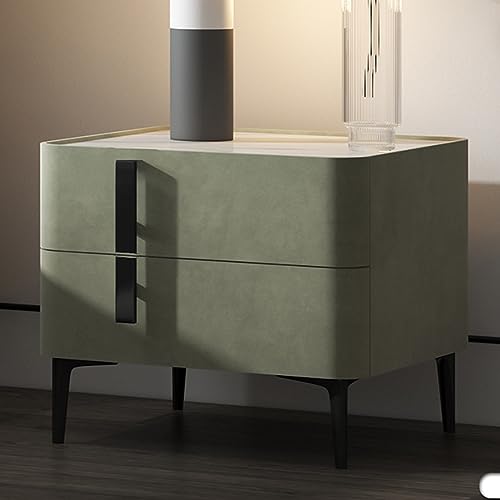 Moderner minimalistischer Nachttisch mit 2 Schubladen, platzsparende kleine Kommode für Schlafzimmer, Wohnzimmer, Arbeitszimmer von Generisch