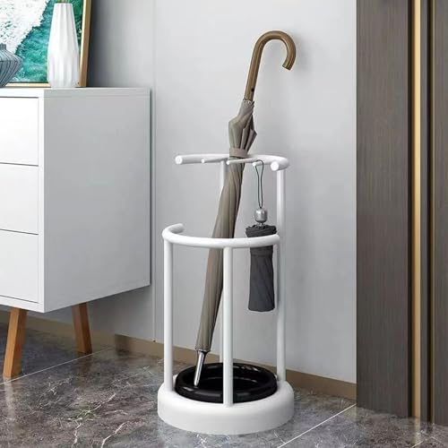Moderner minimalistischer Schirmständer aus Metall mit individuellem Design Abtropfschale im Lieferumfang enthalten - Stilvoller weißer Schirmhalter für Eingangsbereich, Flur oder Büro Dekor Moderner minimalistischer Schirmständer aus Metall mit individuellem Design Abtropfschale im Lieferumfang enthalten - Stilvoller weißer Schirmhalter für Eingangsbereich, Flur oder Büro Dekor von Generisch