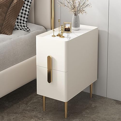 Moderner minimalistischer großer Nachttisch mit 2 Schubladen für kleine Räume Schlankes Design für Wohnzimmer Schlafzimmer Badezimmer Balkon Sofa Beistelltisch Moderner minimalistischer großer Nachttisch mit 2 Schubladen für kleine Räume Schlankes Design für Wohnzimmer Schlafzimmer Badezimmer Balkon Sofa Beistelltisch von Generisch