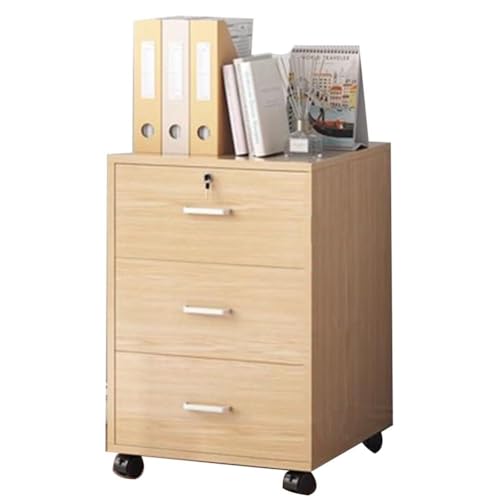 Moderner mobiler Aktenschrank mit Druckerständer, stabiles MDF-Material, platzsparende Aufbewahrungslösung für Zuhause und Büro von Generisch
