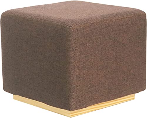 Moderner quadratischer, gepolsterter Fußhocker, Ottomane mit gepolstertem Schaumstoffsitz, kleine Fußstütze für Schminktisch oder Wohnzimmer von Generisch
