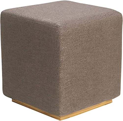 Moderner quadratischer gepolsterter Fußhocker mit gepolstertem Sitz, kleiner Ottomane für Schminktisch oder Fußstütze Moderner quadratischer gepolsterter Fußhocker mit gepolstertem Sitz, kleiner Ottomane für Schminktisch oder Fußstütze von Generisch